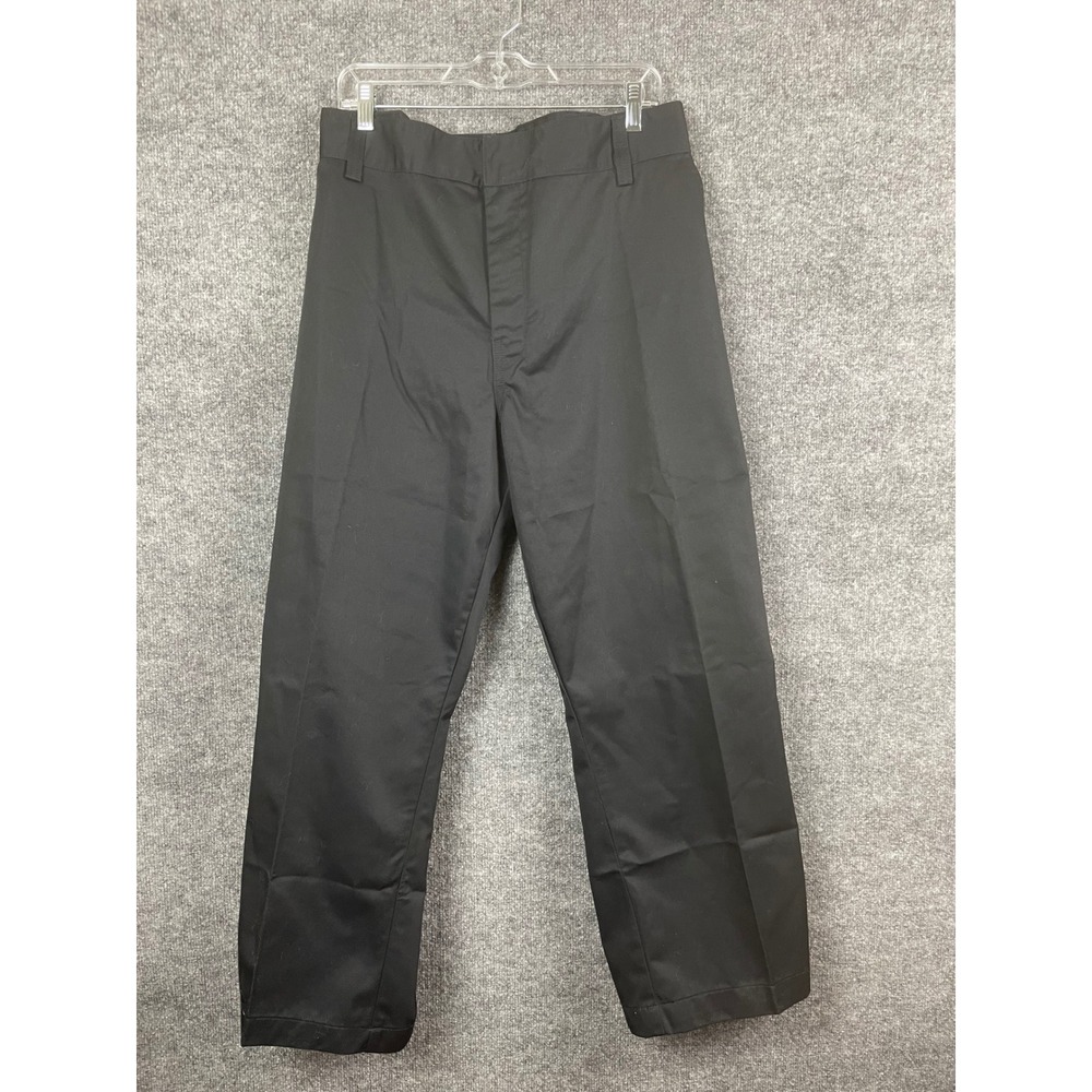 Tesla Work Pants Mens 48x28 Black Excellent Straight Leg‎ Twill Chinos